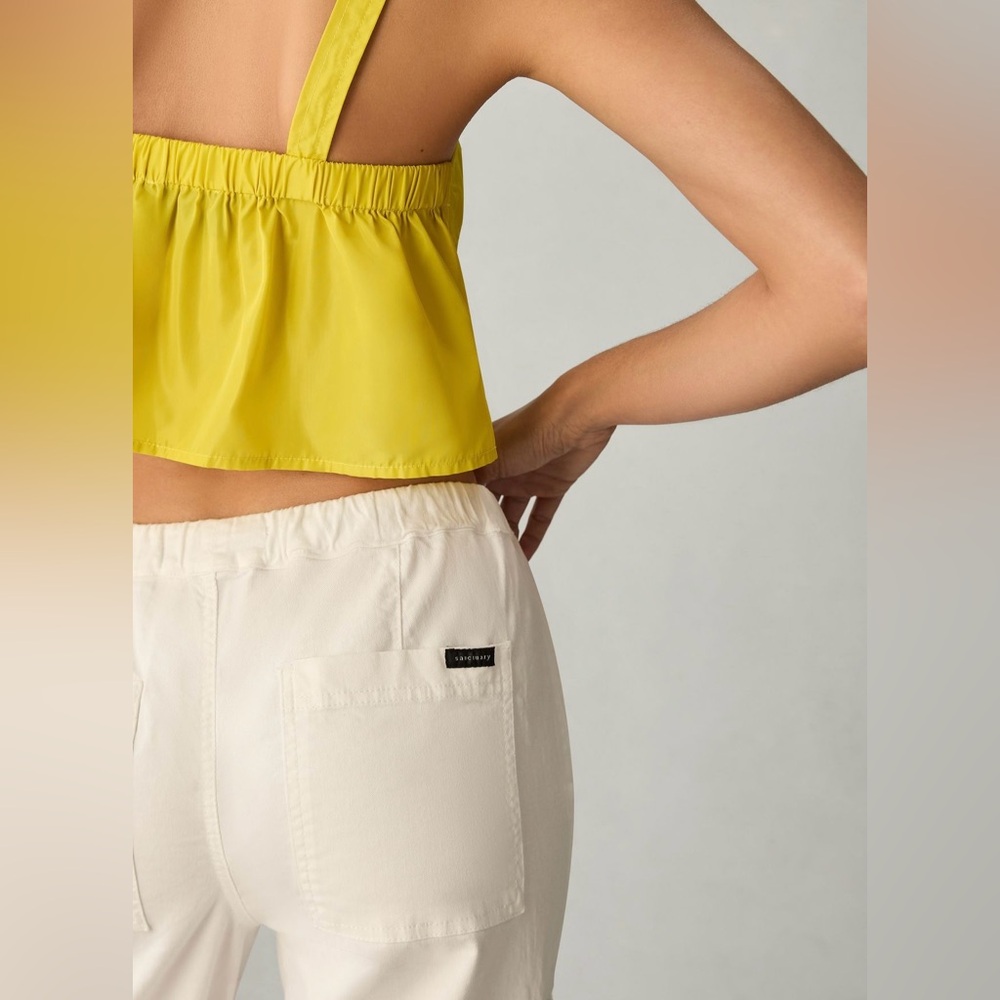 NWT 🆕 Anthropology/Sanctuary 90’s White Cargo Pant - S - Picture 5 of 12